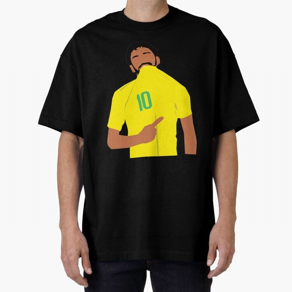 Neymar Jr Oversized T-Shirt Show Love for Legendary Goals in FIFA World Cup 2026 Driven by Mbappe, Portugal, Spain and Germany Energy, Football Passion, Legendary Performances, Festival Vibes and Supporter Community; Ideal for Fans Who Follow