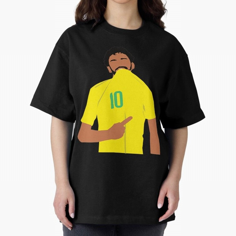 Neymar Jr Oversized T-Shirt Show Love for Legendary Goals in FIFA World Cup 2026 Driven by Mbappe, Portugal, Spain and Germany Energy, Football Passion, Legendary Performances, Festival Vibes and Supporter Community; Ideal for Fans Who Follow