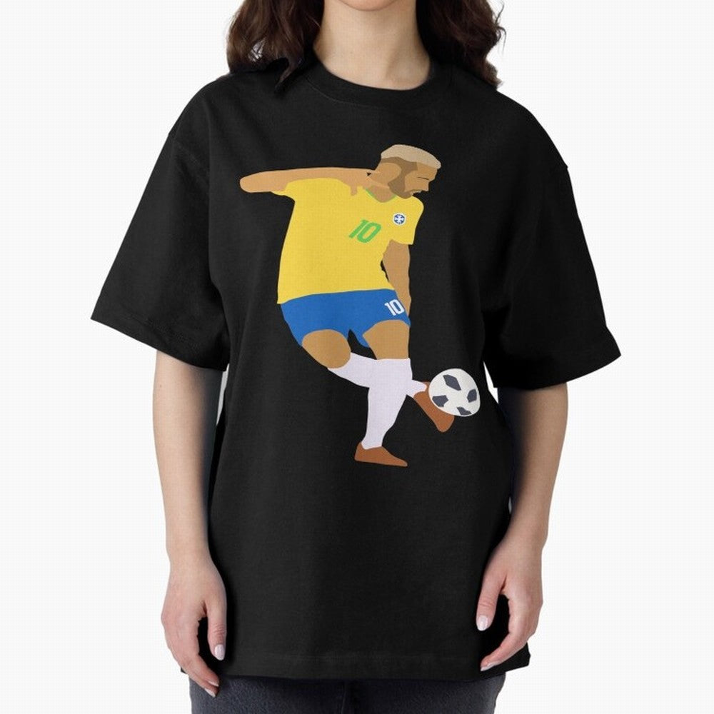 Neymar Brazil Football Control Skills Classic T-Shirt Honor the Beautiful Game during FIFA World Cup 2026 USA Canada Mexico for Fans of Messi and Cristiano Ronaldo and Spain, Bringing Vintage Soccer Flavor, Modern Football Stars, National Flags and