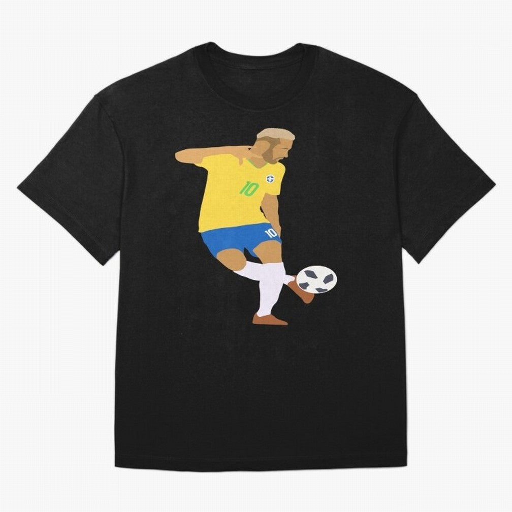 Neymar Brazil Football Control Skills Classic T-Shirt Honor the Beautiful Game during FIFA World Cup 2026 USA Canada Mexico for Fans of Messi and Cristiano Ronaldo and Spain, Bringing Vintage Soccer Flavor, Modern Football Stars, National Flags and