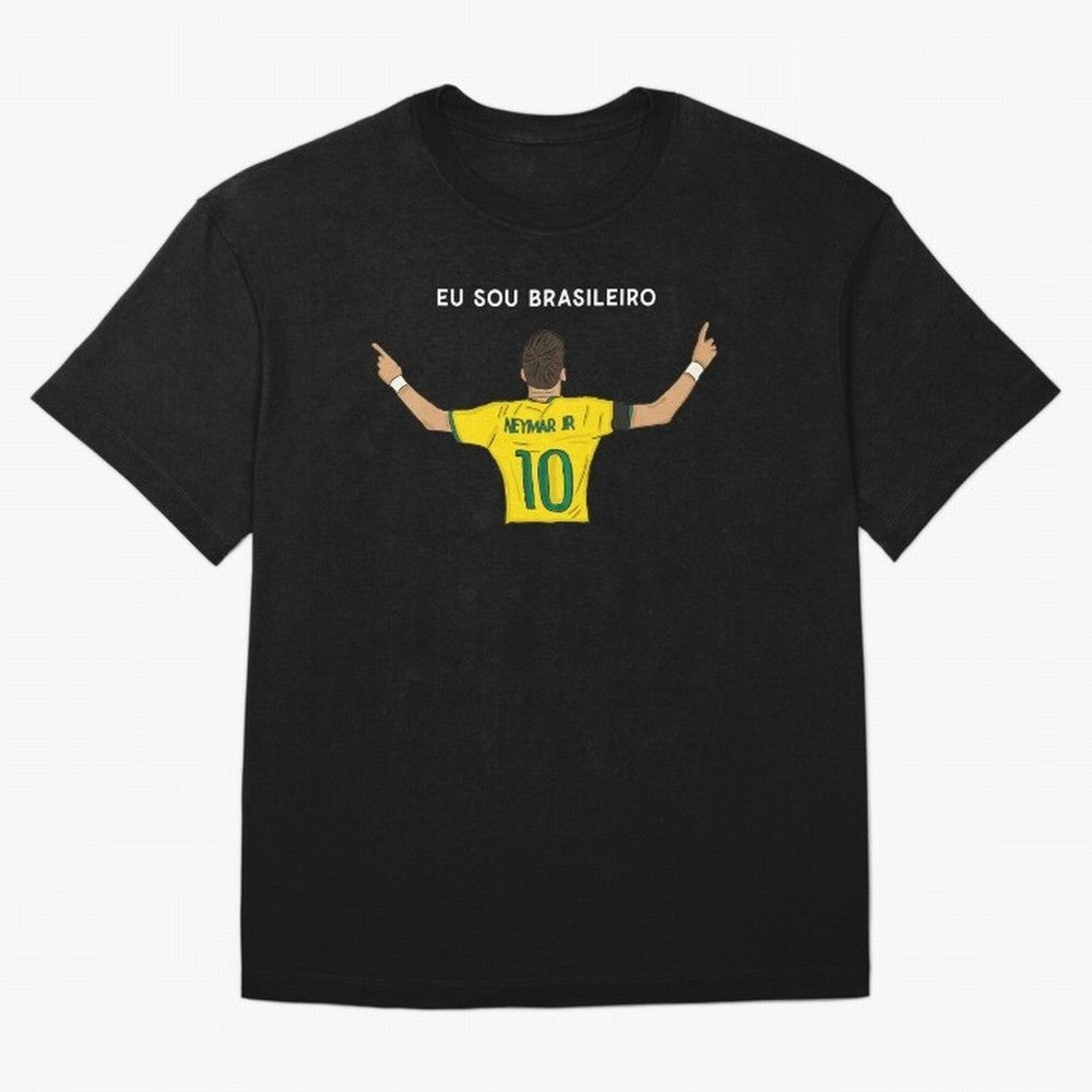 Neymar Jr Brazil Oversized T-Shirt Support Iconic Players in FIFA World Cup 2026 USA Canada Mexico Connected to Neymar, Brazil, Portugal and Argentina Energy, Soccer Culture, Superstar Moments, National Team Dreams and Competitive Fire; Ideal for