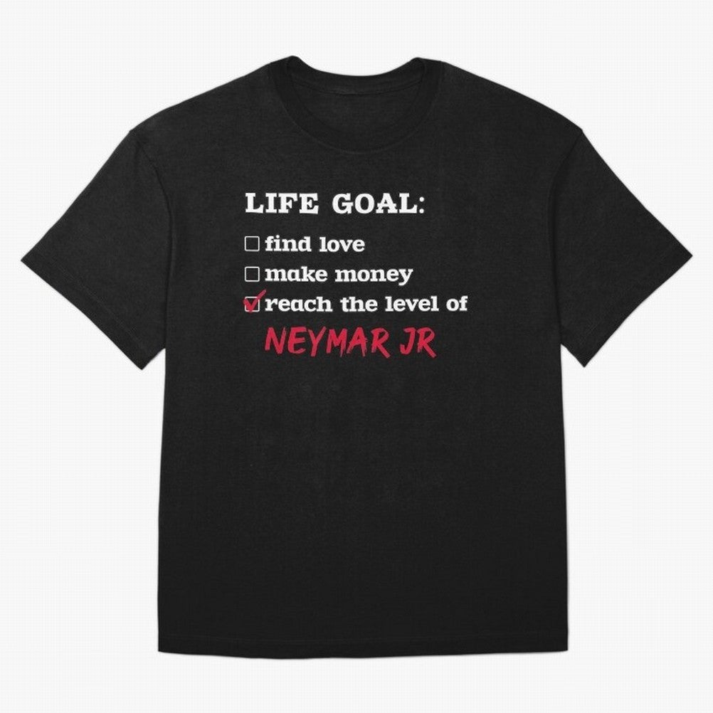 Life goal Neymar Jr Classic T-Shirt Step into Match Day Hype around FIFA World Cup 2026 USA Canada Mexico, Mbappe and Neymar, Argentina, France and Brazil, Football Festival Excitement, Trophy Ambitions, Country Rivalries and Star Player Buzz;