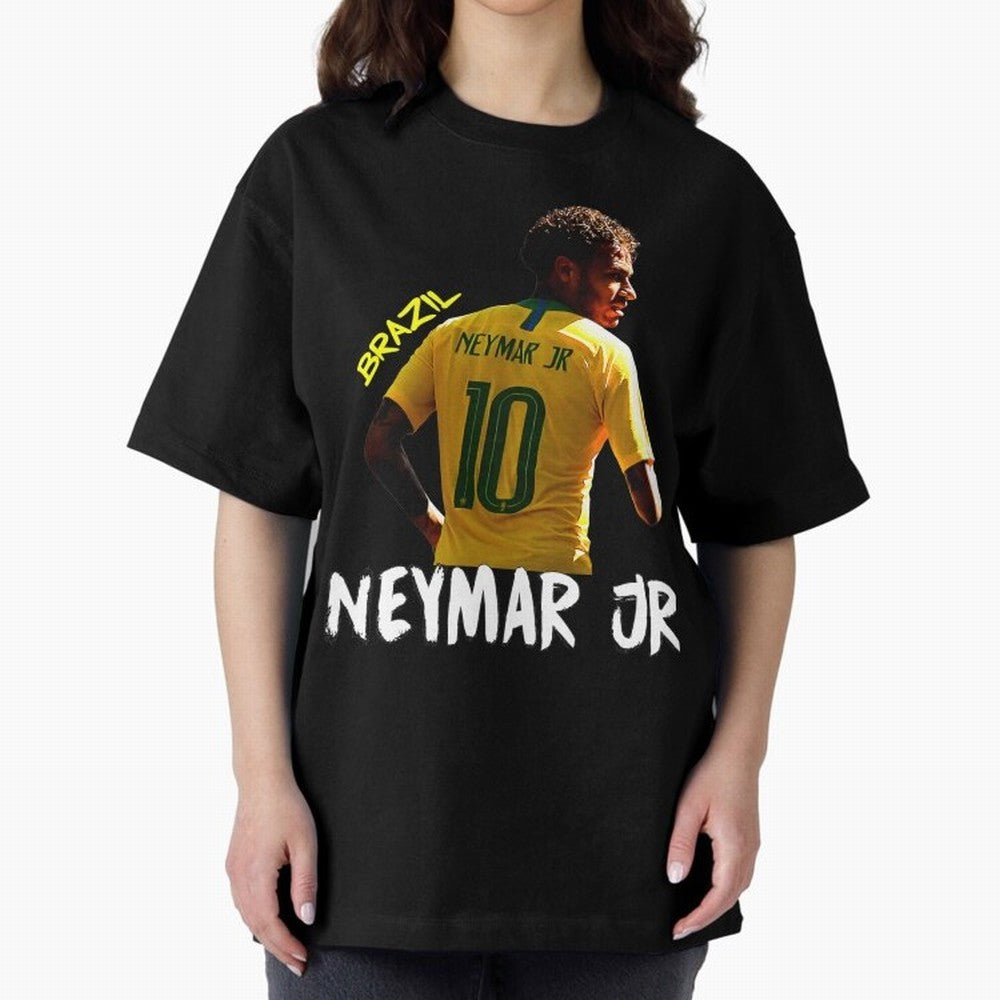 Brazil Neymar Selecao Oversized T-Shirt Celebrate Football Heritage in FIFA World Cup 2026 for Fans of Messi, Neymar and Mbappe and Portugal, Spain and Germany, Bringing Stadium Chants, National Pride, Trophy Dreams and Unforgettable Football