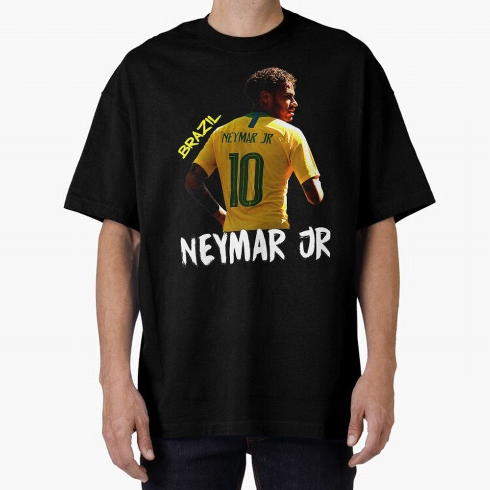 Brazil Neymar Selecao Oversized T-Shirt Celebrate Football Heritage in FIFA World Cup 2026 for Fans of Messi, Neymar and Mbappe and Portugal, Spain and Germany, Bringing Stadium Chants, National Pride, Trophy Dreams and Unforgettable Football