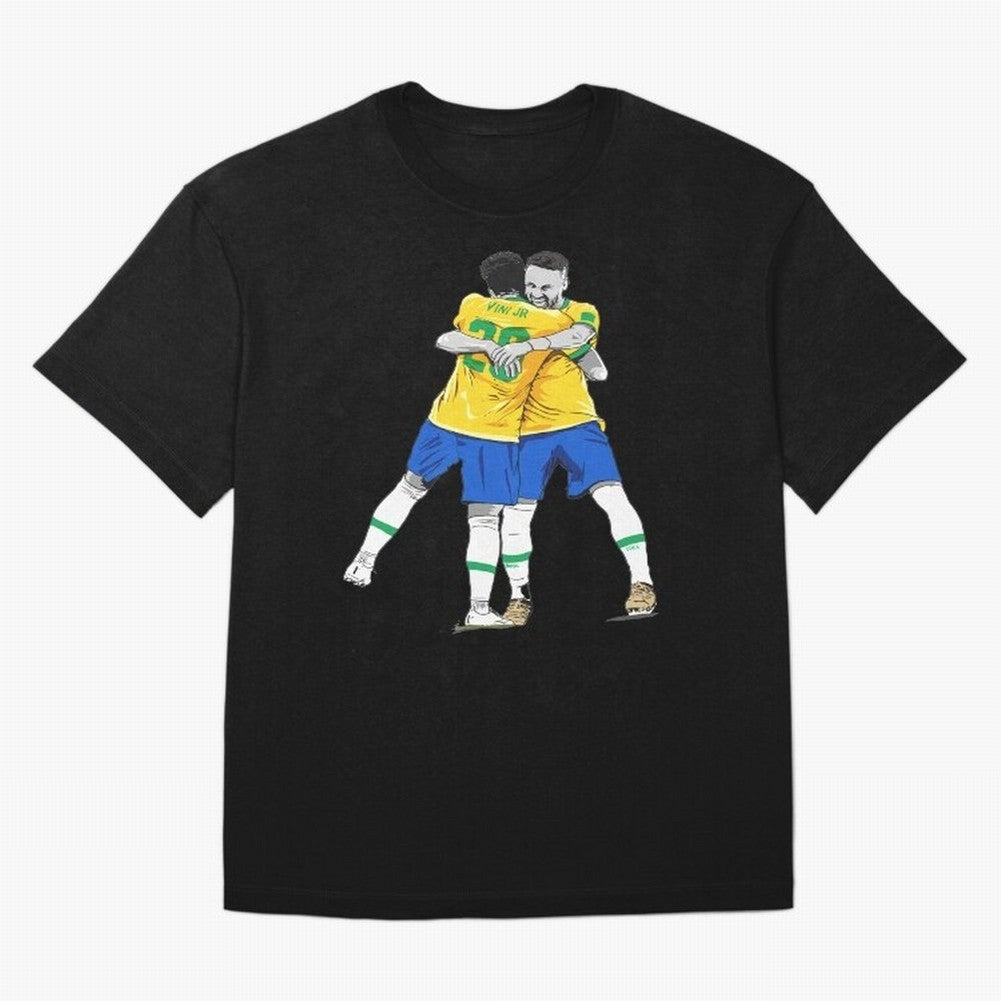 BRAZIL Neymar Jr and Vini Jr World Cup Celebration Classic T-Shirt Showcase Match Day Hype around FIFA World Cup 2026, Messi, CR7 and Mbappe, England and Germany, Game Day Rituals, Football Legends, Country Pride and the Road to the Final; Built