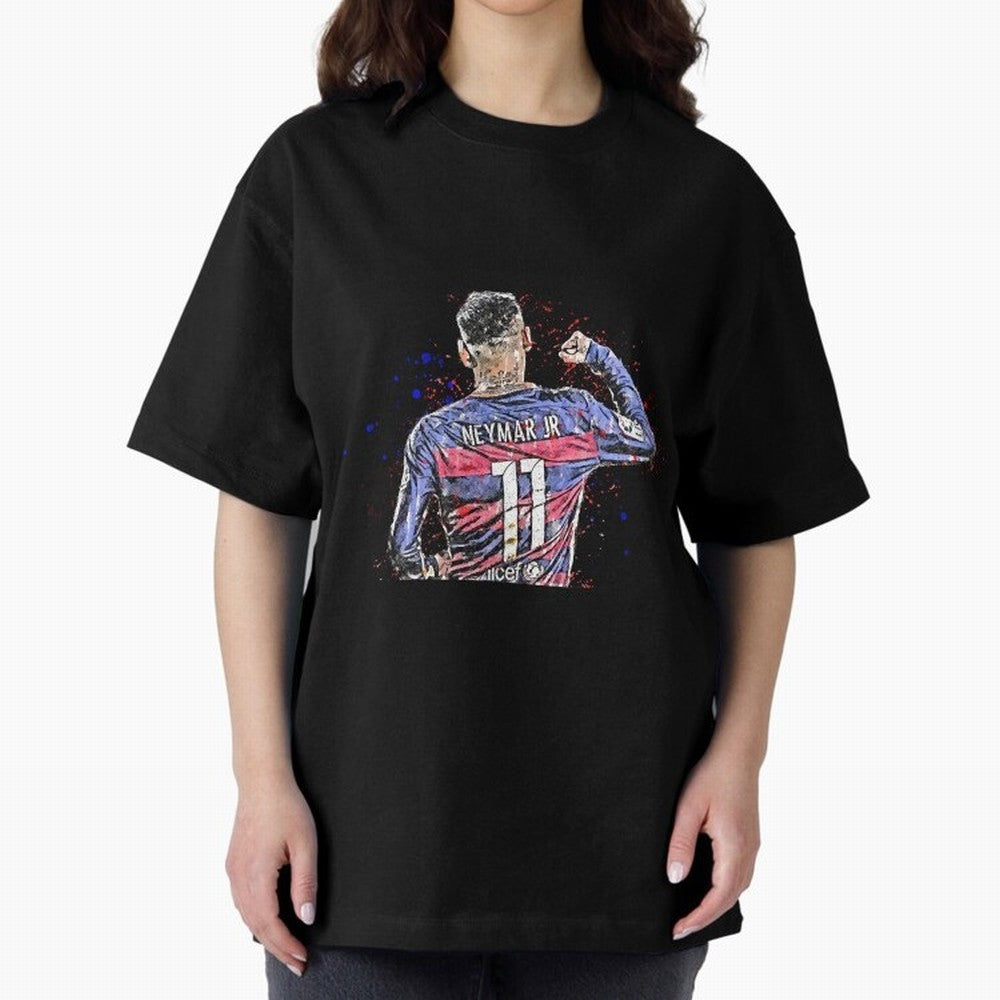 Neymar Oversized T-Shirt Celebrate Soccer Greatness during FIFA World Cup 2026 Group Stage Inspired by Cristiano Ronaldo, England, France and Netherlands Energy, Soccer Culture, Superstar Moments, National Team Dreams and Competitive Fire; Perfect