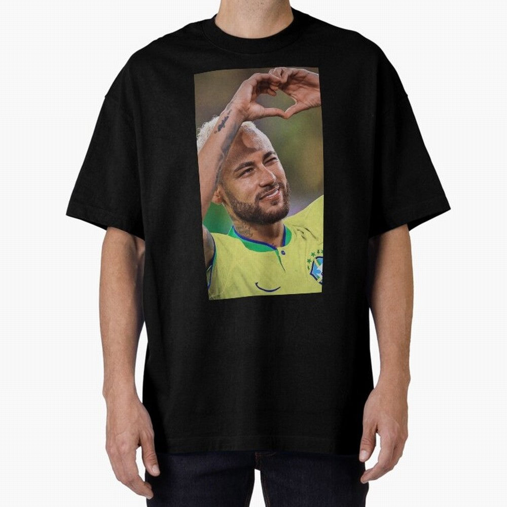 Neymar Jr Oversized T-Shirt Represent Football Lovers during FIFA World Cup 2026 USA Canada Mexico Spirit, Featuring Brazil, Portugal and Argentina, Messi and Cristiano Ronaldo, Worldwide Fan Energy, Dramatic Goals, Stadium Lights and Championship