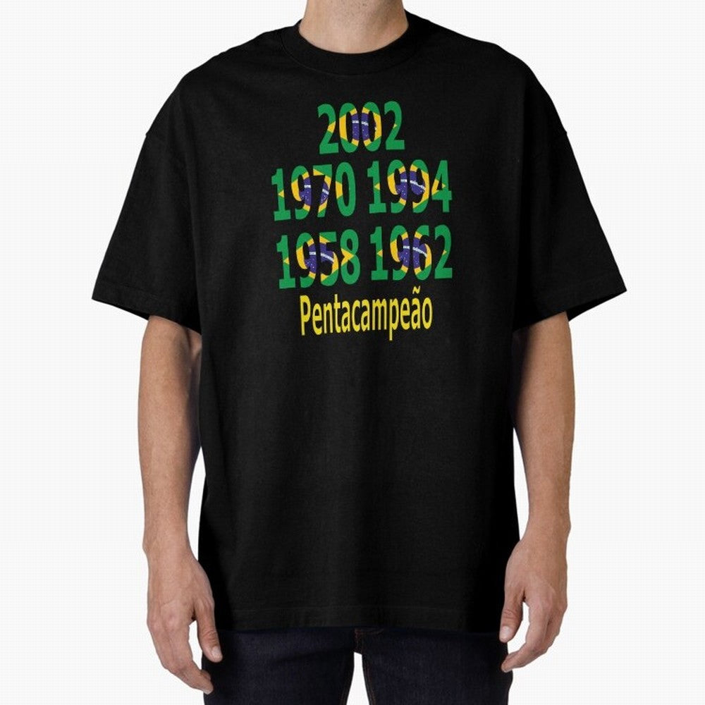 Brazil Five Stars - Champion Heritage Essential T-Shirt Make Game Day About the FIFA World Cup 2026 Group Stage Journey through Cristiano Ronaldo, Haaland and CR7 Highlights, France and Portugal Pride, Vintage Soccer Flavor, Modern Football Stars,
