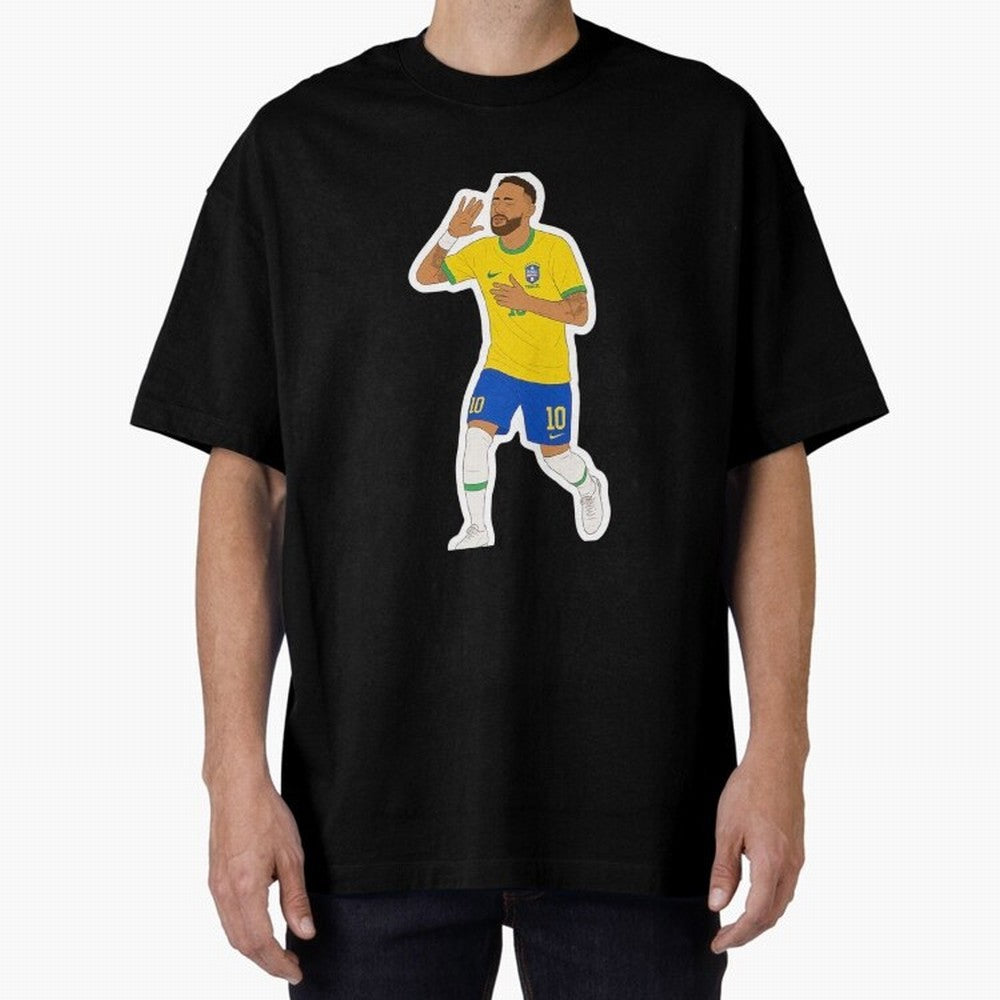 Neymar Jr Oversized T-Shirt Feel FIFA World Cup 2026 Group Stage for Fans of Messi, CR7 and Mbappe and Argentina and Brazil, Bringing Stadium Memories, Football Loyalty, International Chants and Championship Tradition; Built for Supporters Chasing