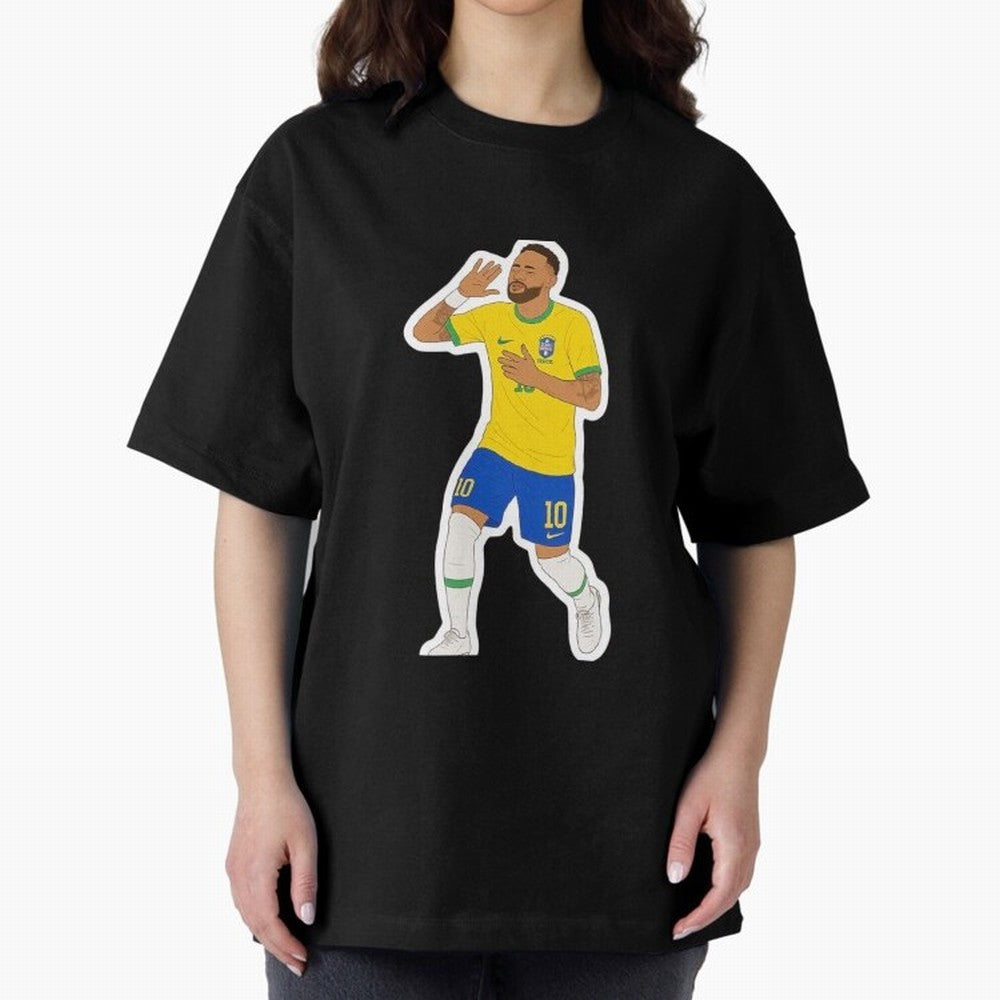 Neymar Jr Oversized T-Shirt Feel FIFA World Cup 2026 Group Stage for Fans of Messi, CR7 and Mbappe and Argentina and Brazil, Bringing Stadium Memories, Football Loyalty, International Chants and Championship Tradition; Built for Supporters Chasing