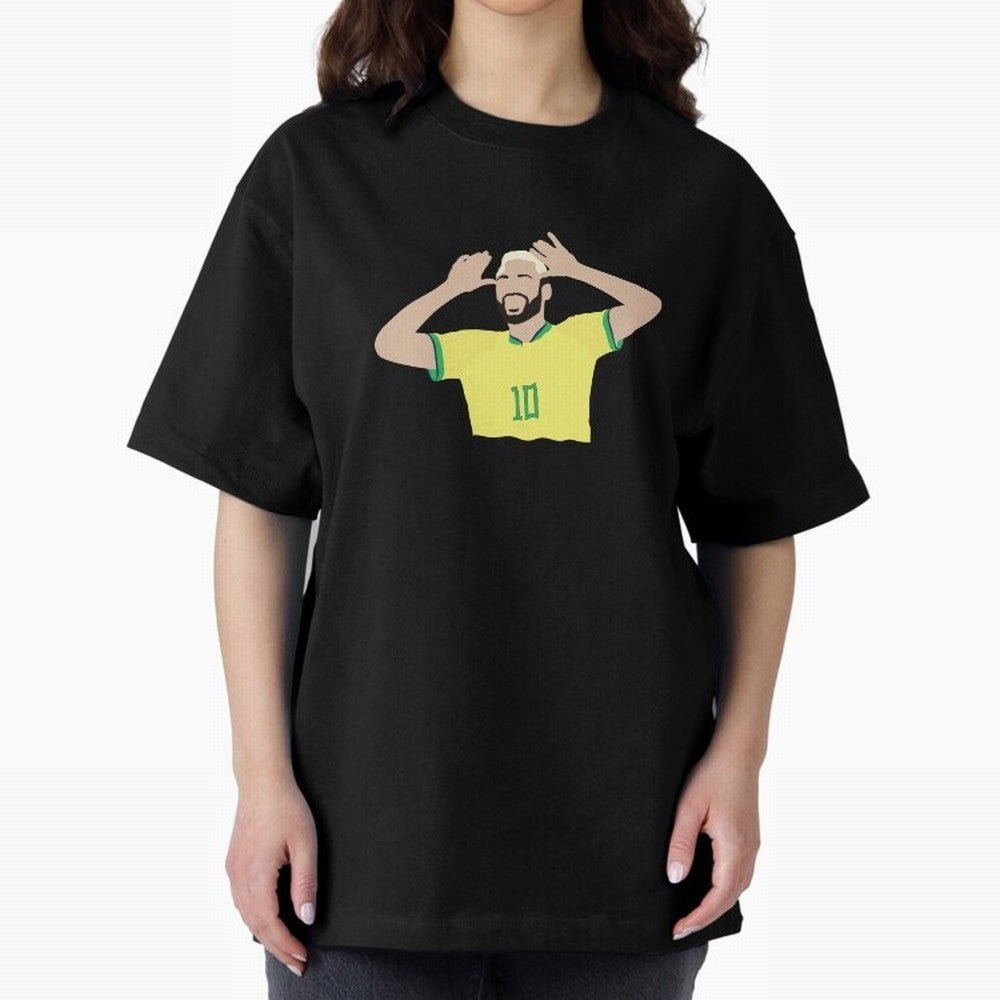 neymar cute vector Oversized T-Shirt Bring a Vintage Feel to the FIFA World Cup 2026 USA Canada Mexico Journey through Messi, CR7 and Mbappe Highlights, Germany Pride, Goal Celebration Energy, Supporter Heritage, Football Icons and Worldwide