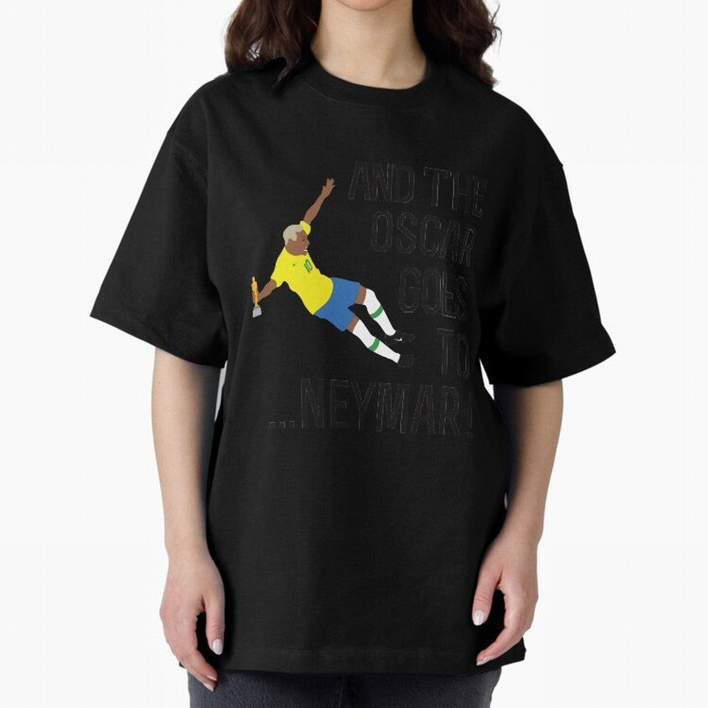 Neymar Diving Oversized T-Shirt Honor Match Day Hype around FIFA World Cup 2026 USA Canada Mexico, Haaland, Argentina, Stadium Chants, National Pride, Trophy Dreams and Unforgettable Football Memories; Perfect for People Who Love Argentina, Brazil,
