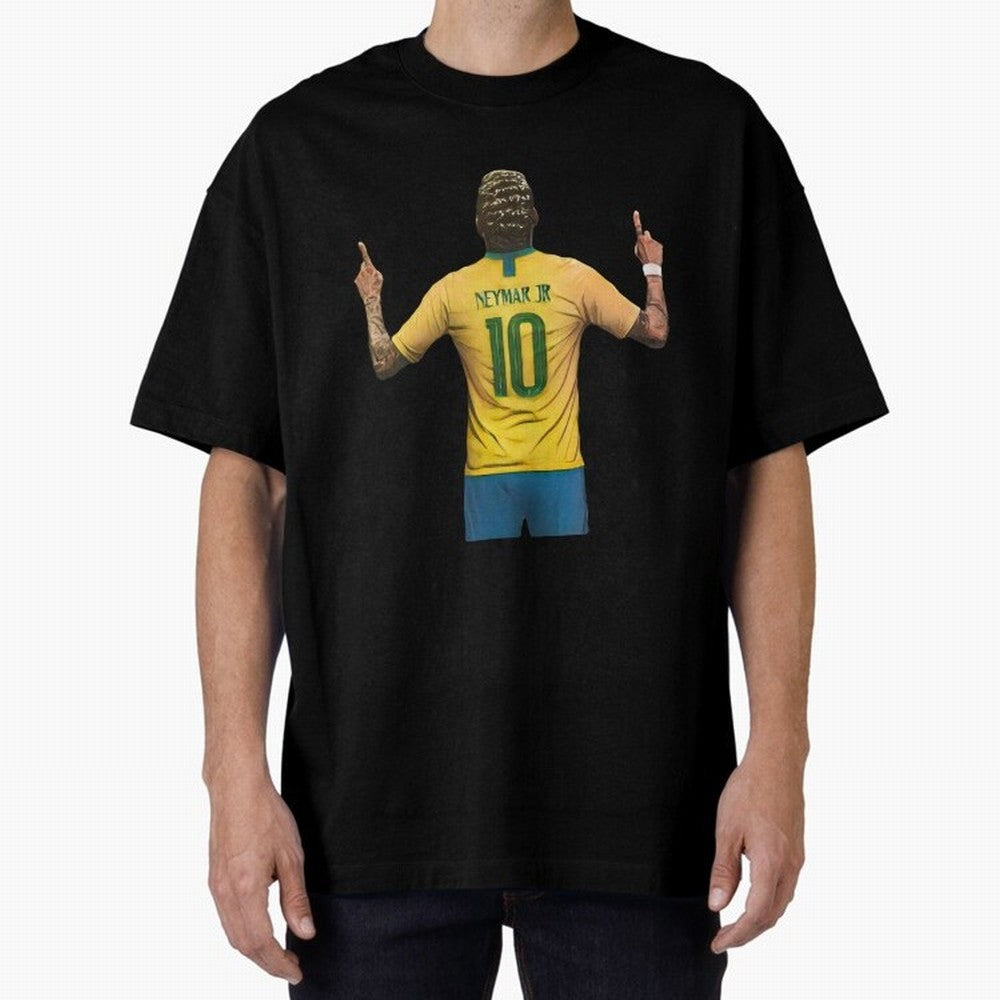 neymar jr Oversized T-Shirt Represent Football Lovers during the FIFA World Cup 2026 Journey through CR7 and Messi Highlights, France and Portugal Pride, Goal Celebration Energy, Supporter Heritage, Football Icons and Worldwide Tournament Joy;
