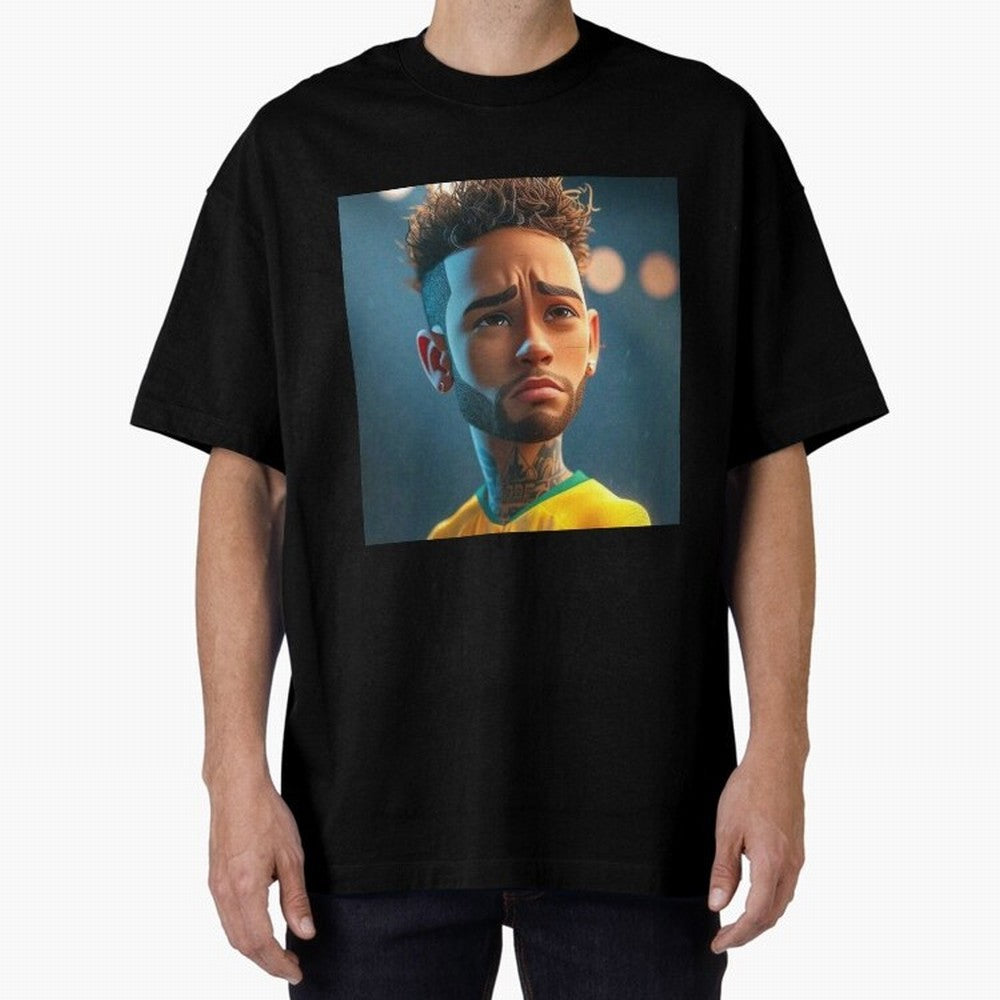 Neymar Jr cartoon picture Classic T-Shirt Show Passion for the Stars of Global Football Passion for FIFA World Cup 2026, Celebrating Cristiano Ronaldo, Argentina, France and Brazil, Tournament Hype, Historic Matchups, Family Viewing Parties and