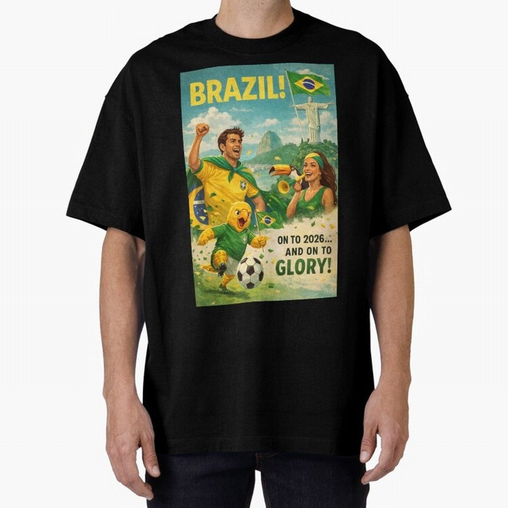 Brazil Rio de Janeiro Christ the Redeemer Sugarloaf Mountain FIFA World Cup 2026 Football Celebration Classic T-Shirt Mark Global Football Passion for FIFA World Cup 2026, Capturing Cristiano Ronaldo, England and Germany, Classic Soccer Heritage,
