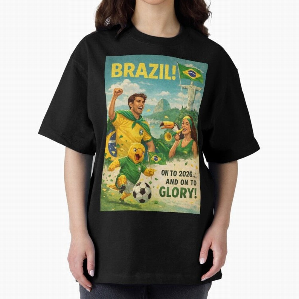 Brazil Rio de Janeiro Christ the Redeemer Sugarloaf Mountain FIFA World Cup 2026 Football Celebration Classic T-Shirt Mark Global Football Passion for FIFA World Cup 2026, Capturing Cristiano Ronaldo, England and Germany, Classic Soccer Heritage,