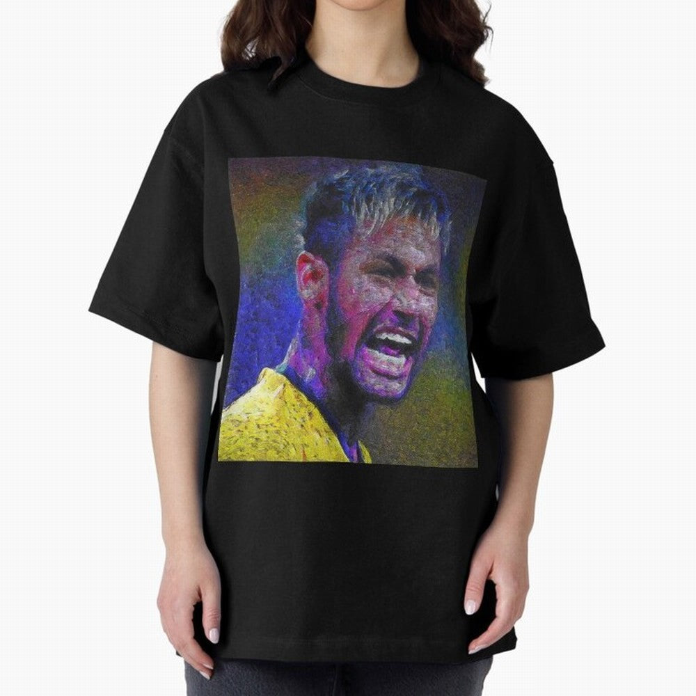 Neymar Poster Panting Art Brazilian Soccer Player Classic T-Shirt Support Iconic Players in FIFA World Cup 2026 USA Canada Mexico Spirit, Built around Brazil, Portugal and Argentina, Messi, CR7 and Mbappe, Match Day Excitement, Supporter Culture,