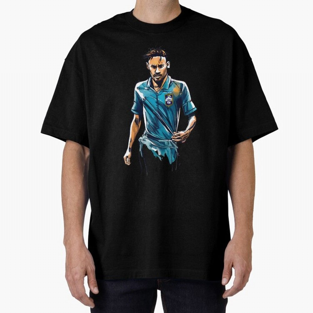 Neymar Jr watercolor drawing Classic T-Shirt Live for the Drama of FIFA World Cup 2026 Built around Messi, CR7 and Mbappe, France Energy, Football Festival Excitement, Trophy Ambitions, Country Rivalries and Star Player Buzz; Great for Supporters