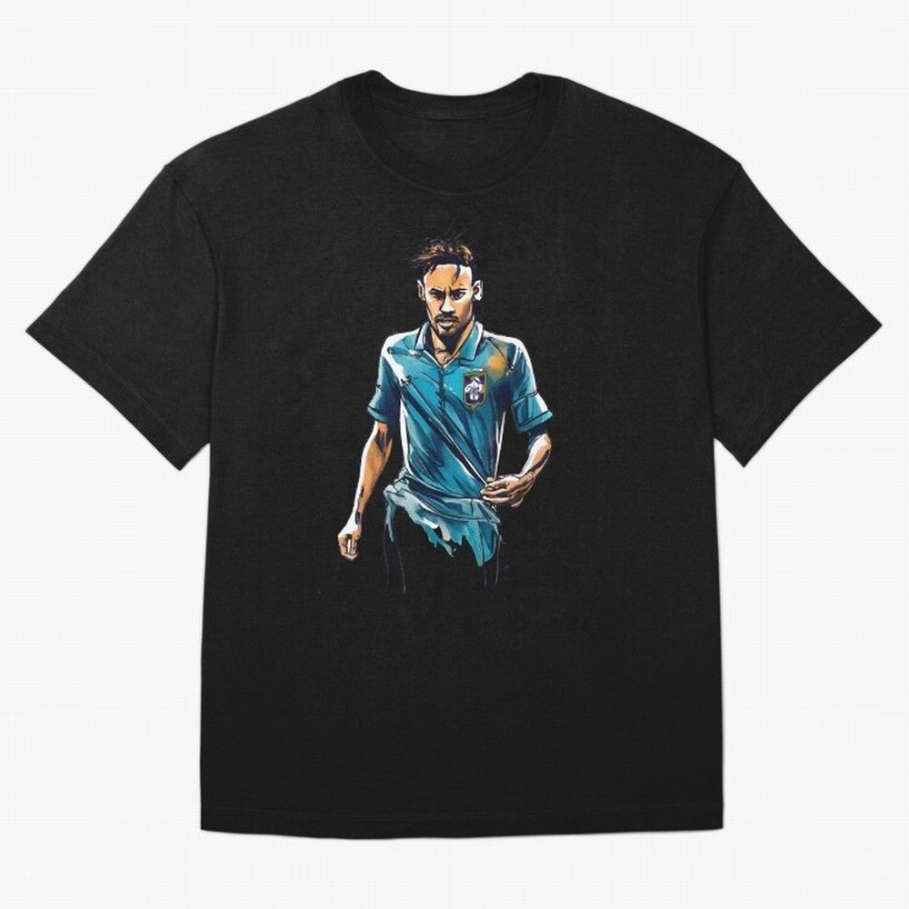 Neymar Jr watercolor drawing Classic T-Shirt Live for the Drama of FIFA World Cup 2026 Built around Messi, CR7 and Mbappe, France Energy, Football Festival Excitement, Trophy Ambitions, Country Rivalries and Star Player Buzz; Great for Supporters