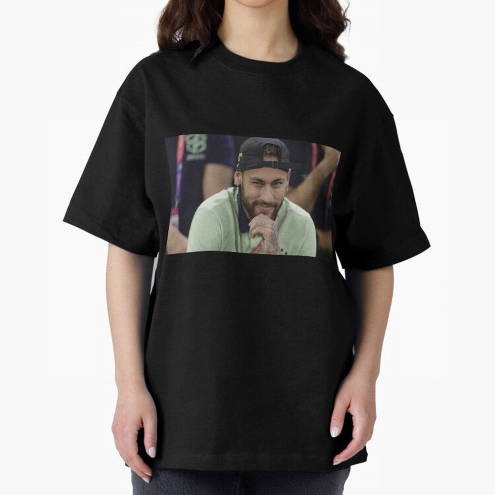 Neymar Jr Oversized T-Shirt Fuel Your Fan Pride for Match Day Hype around FIFA World Cup 2026, Mbappe, Spain and Netherlands, Football Festival Excitement, Trophy Ambitions, Country Rivalries and Star Player Buzz; Great for Supporters Who Love