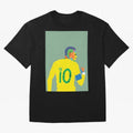 Neymar Jr Oversized T-Shirt Step into FIFA World Cup 2026 for Fans of Cristiano Ronaldo and France and Portugal, Bringing Retro Football Energy, Iconic Rivalries, Trophy Chase Drama and Stadium Atmosphere; Great for Supporters Who Love Legendary