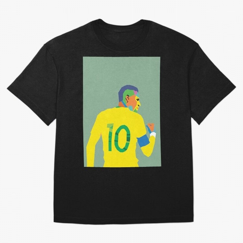 Neymar Jr Oversized T-Shirt Step into FIFA World Cup 2026 for Fans of Cristiano Ronaldo and France and Portugal, Bringing Retro Football Energy, Iconic Rivalries, Trophy Chase Drama and Stadium Atmosphere; Great for Supporters Who Love Legendary