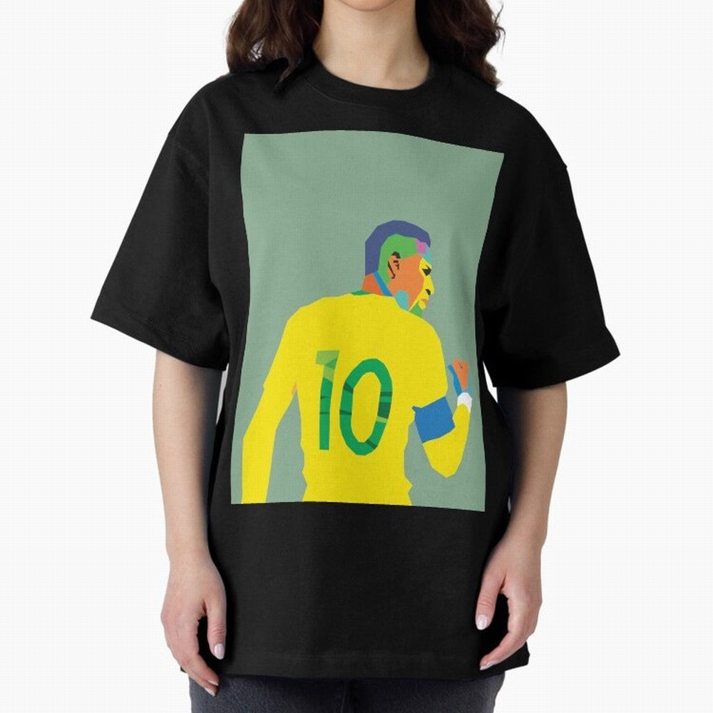 Neymar Jr Oversized T-Shirt Step into FIFA World Cup 2026 for Fans of Cristiano Ronaldo and France and Portugal, Bringing Retro Football Energy, Iconic Rivalries, Trophy Chase Drama and Stadium Atmosphere; Great for Supporters Who Love Legendary