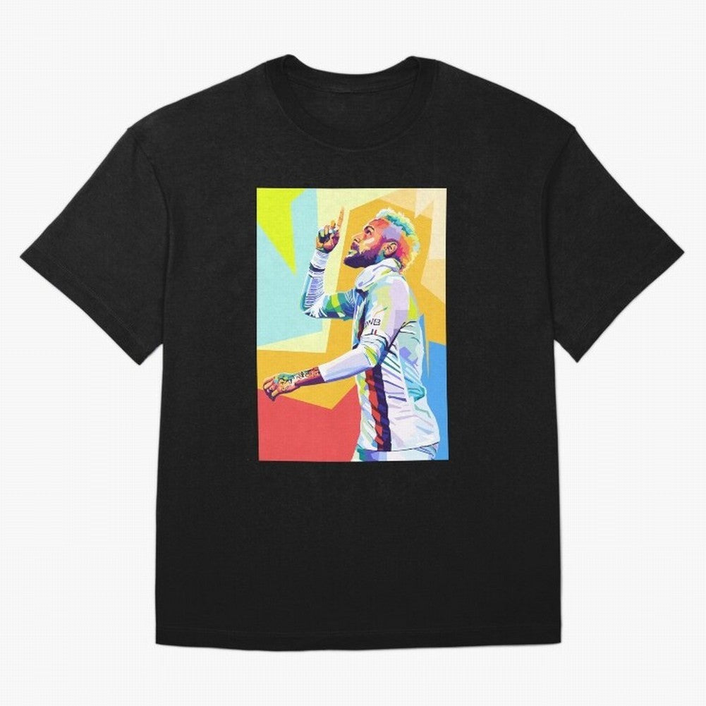 Neymar Jr Wpap pop art Oversized T-Shirt Show Passion for the Stars of FIFA World Cup 2026 Group Stage Celebrating CR7, Argentina Energy, Worldwide Fan Energy, Dramatic Goals, Stadium Lights and Championship Celebrations; Ideal for Fans Who Follow