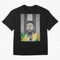 Brazil Football Star Grunge Poster Oversized T-Shirt Represent Fans Who Live for the FIFA World Cup 2026 Journey through Messi, CR7 and Mbappe Highlights, Argentina, France and Brazil Pride, Football Passion, Legendary Performances, Festival Vibes