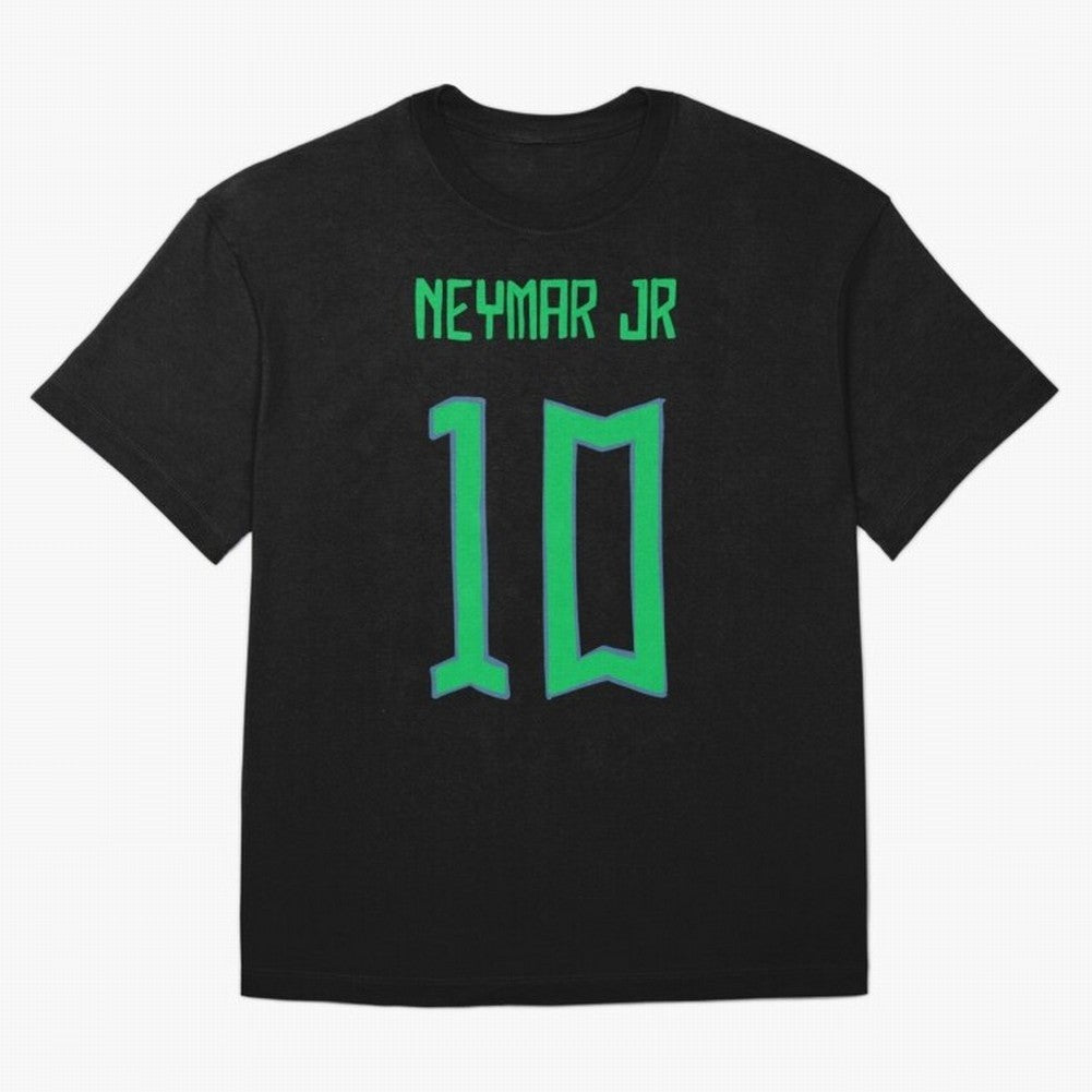 Neymar Jr #10 (Brazil) Oversized T-Shirt Show Match Day Excitement for FIFA World Cup 2026 for Fans of Cristiano Ronaldo, Haaland and CR7 and Brazil, Bringing Tournament Hype, Historic Matchups, Family Viewing Parties and Global Sports Pride; Great