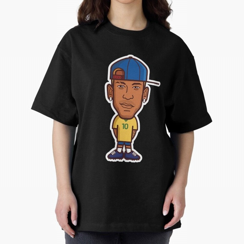 JR Oversized T-Shirt Support Your Favorite Stars during the FIFA World Cup 2026 Group Stage Journey through Neymar, Haaland and Cristiano Ronaldo Highlights, Spain Pride, Football Passion, Legendary Performances, Festival Vibes and Supporter