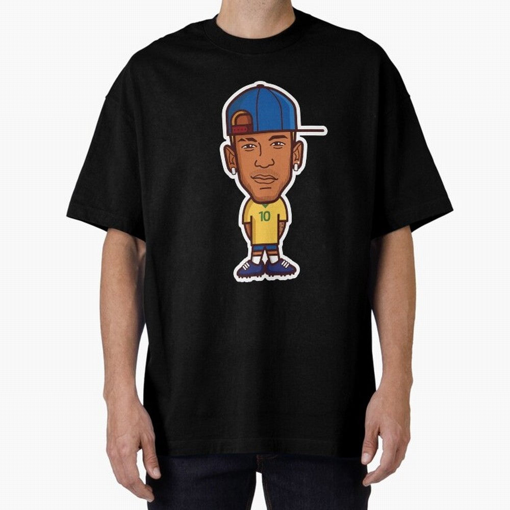 JR Oversized T-Shirt Support Your Favorite Stars during the FIFA World Cup 2026 Group Stage Journey through Neymar, Haaland and Cristiano Ronaldo Highlights, Spain Pride, Football Passion, Legendary Performances, Festival Vibes and Supporter