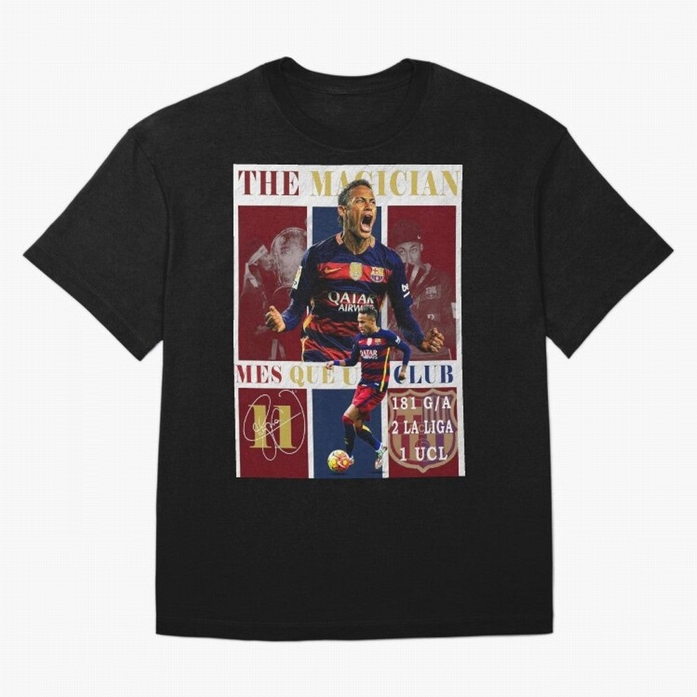 Neymar Jr Barcelona 2015 UCL Poster Classic T-Shirt Step into FIFA World Cup 2026 for Fans of CR7 and Portugal, Bringing Match Day Excitement, Supporter Culture, Golden Goals and Global Football Passion; Perfect for People Who Love Argentina,