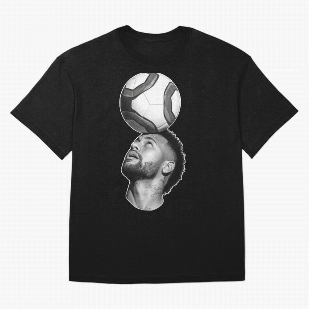 Neymar Jr. ¨C The Art of Balance Oversized T-Shirt Celebrate Golden Goal Energy in Global Football Passion for FIFA World Cup 2026 USA Canada Mexico, Connected to Cristiano Ronaldo, Haaland and CR7, Brazil, Classic Soccer Heritage, Championship