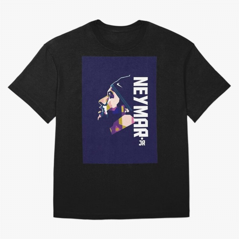 Neymar Jr Art Print Navy Classic T-Shirt Bring World Football Passion into Global Football Passion for FIFA World Cup 2026 Group Stage, Featuring Mbappe and Neymar, Argentina and Brazil, Classic Soccer Heritage, Championship Pressure, Fan Loyalty