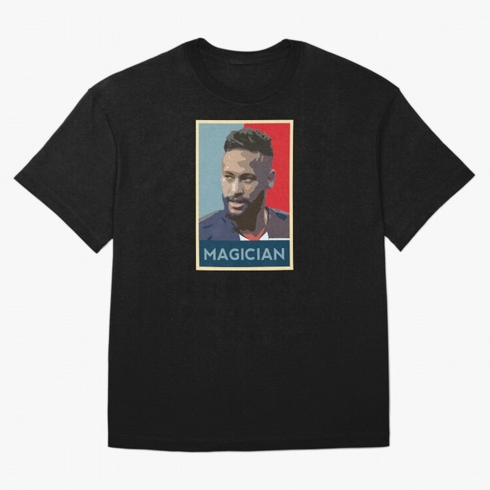 Neymar Hope Poster Classic T-Shirt Celebrate Classic Football Spirit in FIFA World Cup 2026 Centered on Messi, Neymar and Mbappe, Argentina, France and Brazil Energy, Sports Nostalgia, International Competition, Famous Players and Unforgettable