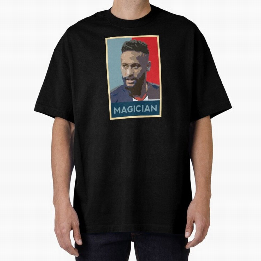 Neymar Hope Poster Classic T-Shirt Celebrate Classic Football Spirit in FIFA World Cup 2026 Centered on Messi, Neymar and Mbappe, Argentina, France and Brazil Energy, Sports Nostalgia, International Competition, Famous Players and Unforgettable