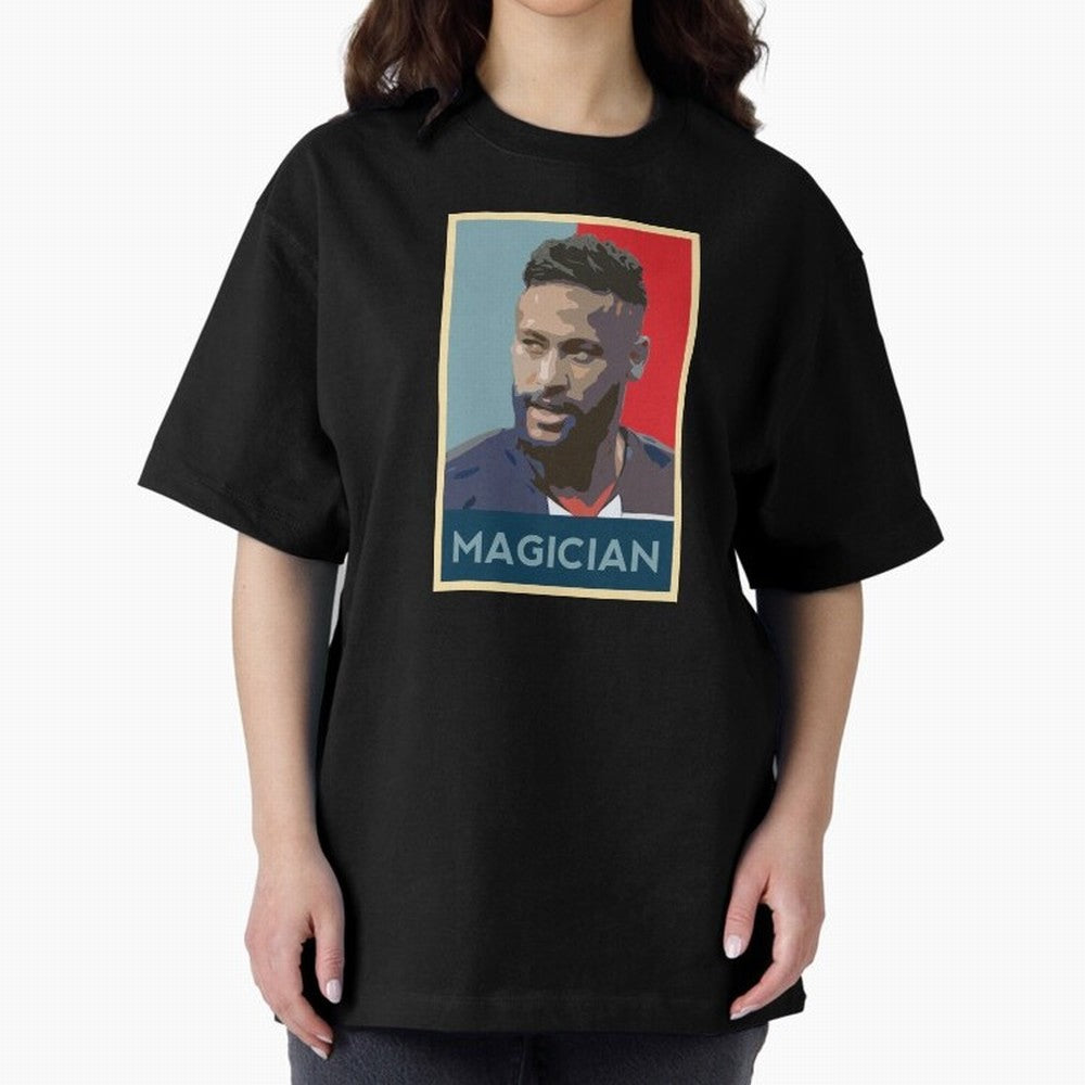 Neymar Hope Poster Classic T-Shirt Celebrate Classic Football Spirit in FIFA World Cup 2026 Centered on Messi, Neymar and Mbappe, Argentina, France and Brazil Energy, Sports Nostalgia, International Competition, Famous Players and Unforgettable