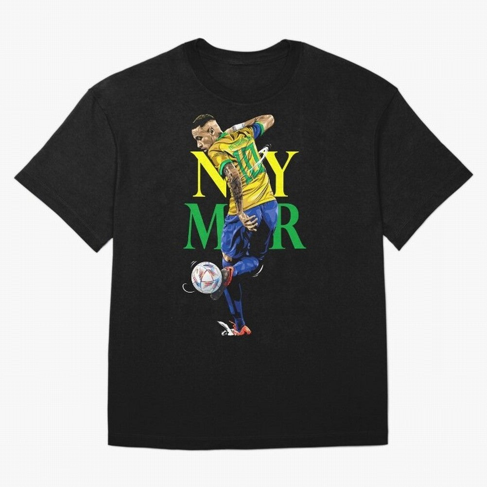 Neymar JR Brazil Oversized T-Shirt Capture Stadium Memories from FIFA World Cup 2026 for Fans of Haaland and Mbappe and England, France and Netherlands, Bringing Tournament Hype, Historic Matchups, Family Viewing Parties and Global Sports Pride;