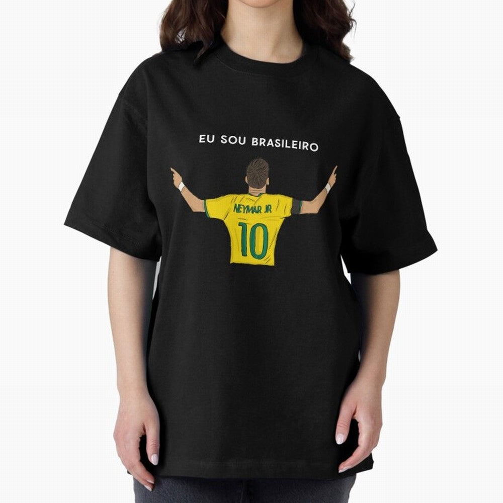 Neymar Jr Brazil Oversized T-Shirt Follow the FIFA World Cup 2026 Journey through Cristiano Ronaldo, Haaland and CR7 Highlights, Portugal, Spain and Germany Pride, Football History, Final Match Energy, Crowd Noise and Once in a Lifetime Moments;