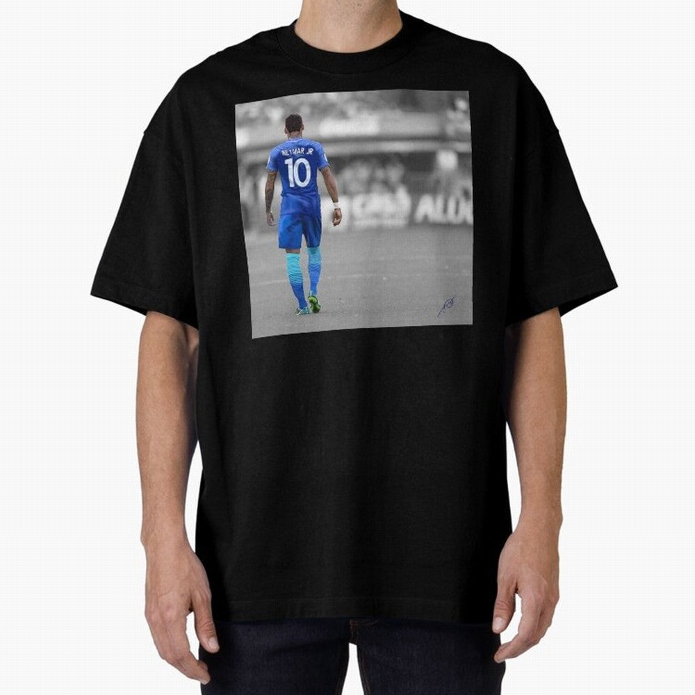 Brazil's Neymar Jr Classic T-Shirt Stand with Global Football Passion for FIFA World Cup 2026, Capturing Cristiano Ronaldo, Portugal, Spain and Germany, Fan Favorite Moments, National Team Passion, Big Match Drama and Soccer History; Built for