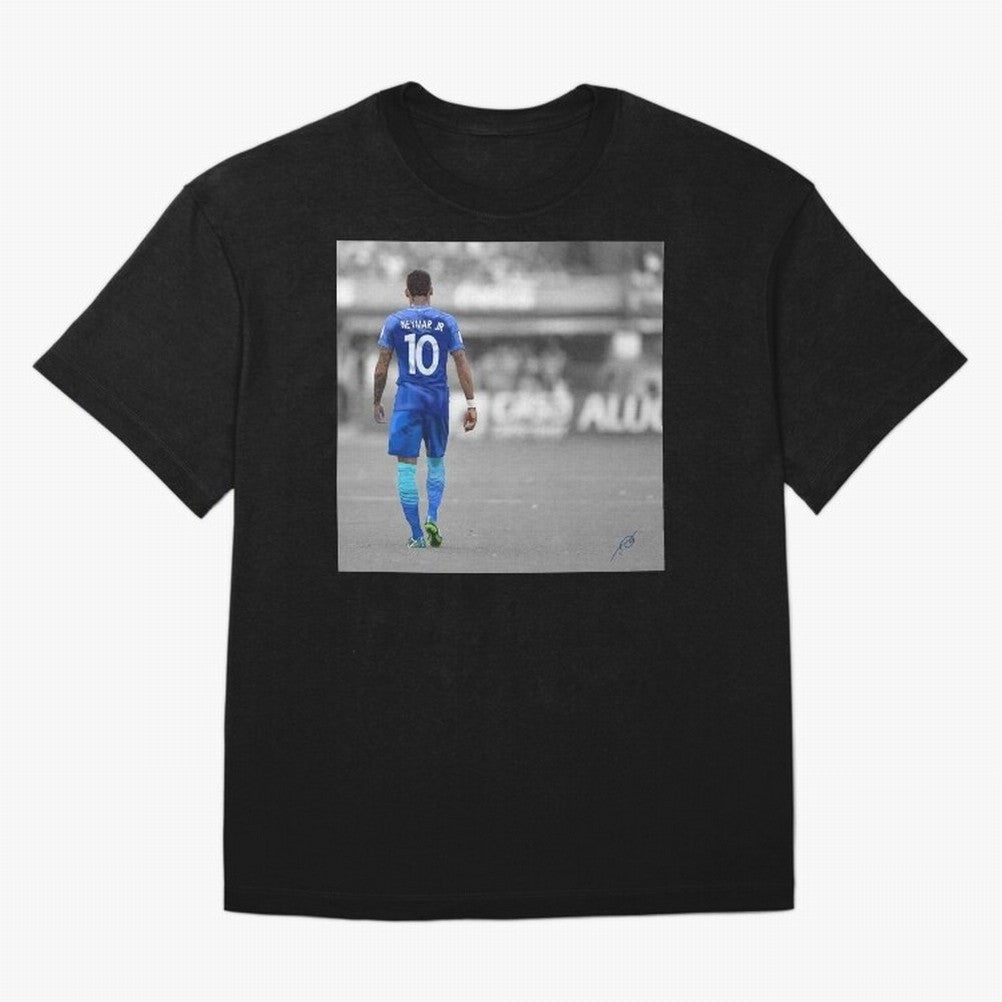 Brazil's Neymar Jr Classic T-Shirt Stand with Global Football Passion for FIFA World Cup 2026, Capturing Cristiano Ronaldo, Portugal, Spain and Germany, Fan Favorite Moments, National Team Passion, Big Match Drama and Soccer History; Built for
