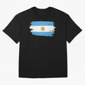 ARGENTINIAN FLAG PRINT Oversized T-Shirt Honor Football Greatness during FIFA World Cup 2026 for Fans of Messi and Cristiano Ronaldo and Spain and Netherlands, Bringing Global Supporter Spirit, Legendary Goals, National Colors and Tournament