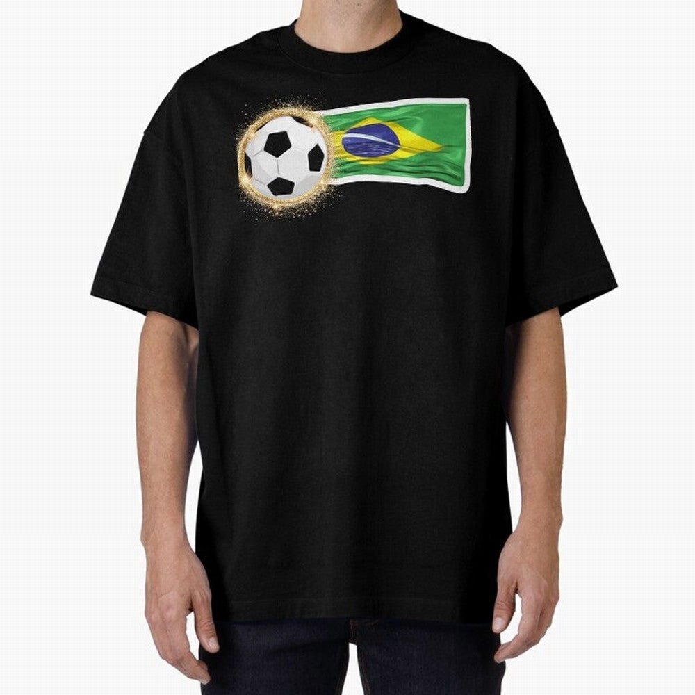 BRAZIL - BRAZILIAN FOOTBALL STICKER Classic T-Shirt Experience Global Football Passion for FIFA World Cup 2026 USA Canada Mexico, Driven by Mbappe and Neymar, Spain and Netherlands, Match Day Excitement, Supporter Culture, Golden Goals and Global