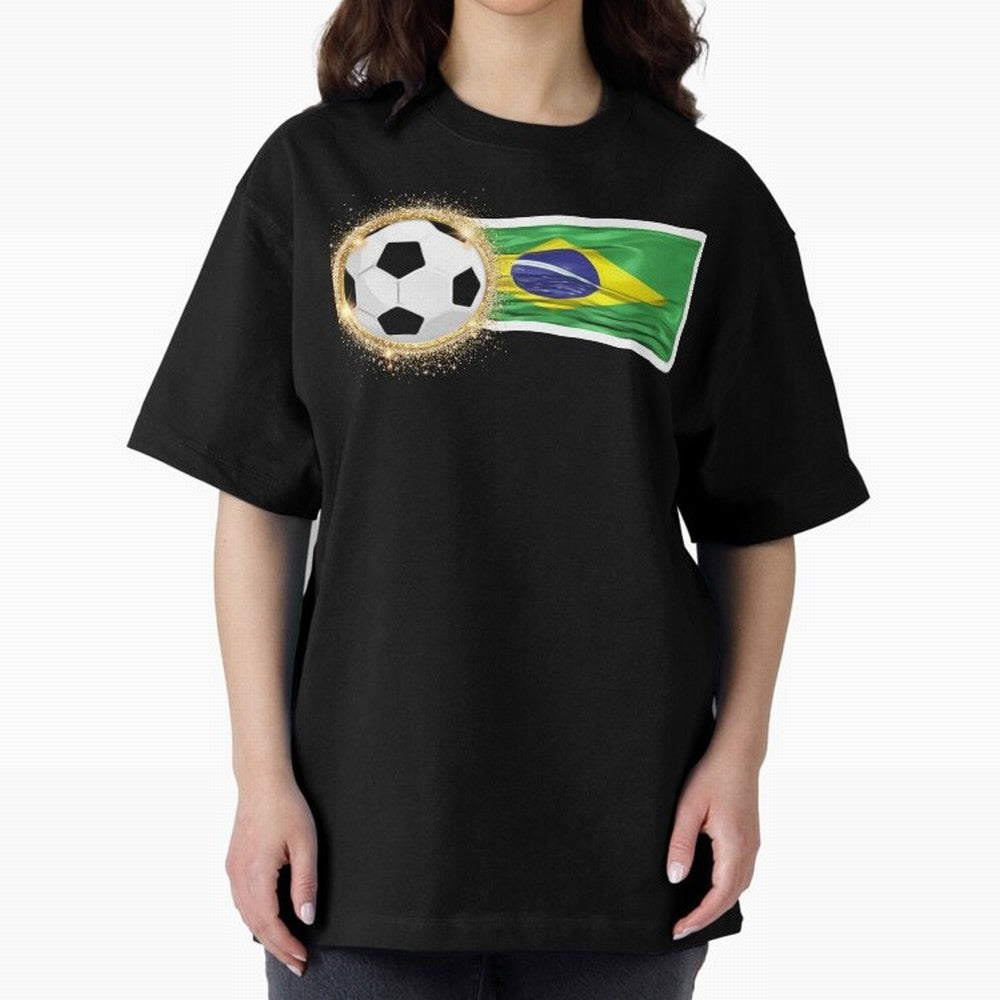 BRAZIL - BRAZILIAN FOOTBALL STICKER Classic T-Shirt Experience Global Football Passion for FIFA World Cup 2026 USA Canada Mexico, Driven by Mbappe and Neymar, Spain and Netherlands, Match Day Excitement, Supporter Culture, Golden Goals and Global