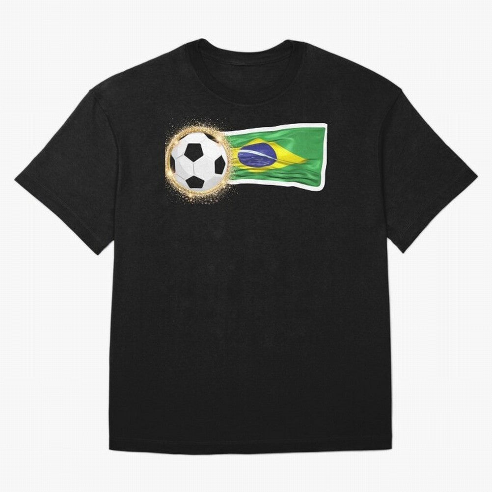 BRAZIL - BRAZILIAN FOOTBALL STICKER Classic T-Shirt Experience Global Football Passion for FIFA World Cup 2026 USA Canada Mexico, Driven by Mbappe and Neymar, Spain and Netherlands, Match Day Excitement, Supporter Culture, Golden Goals and Global