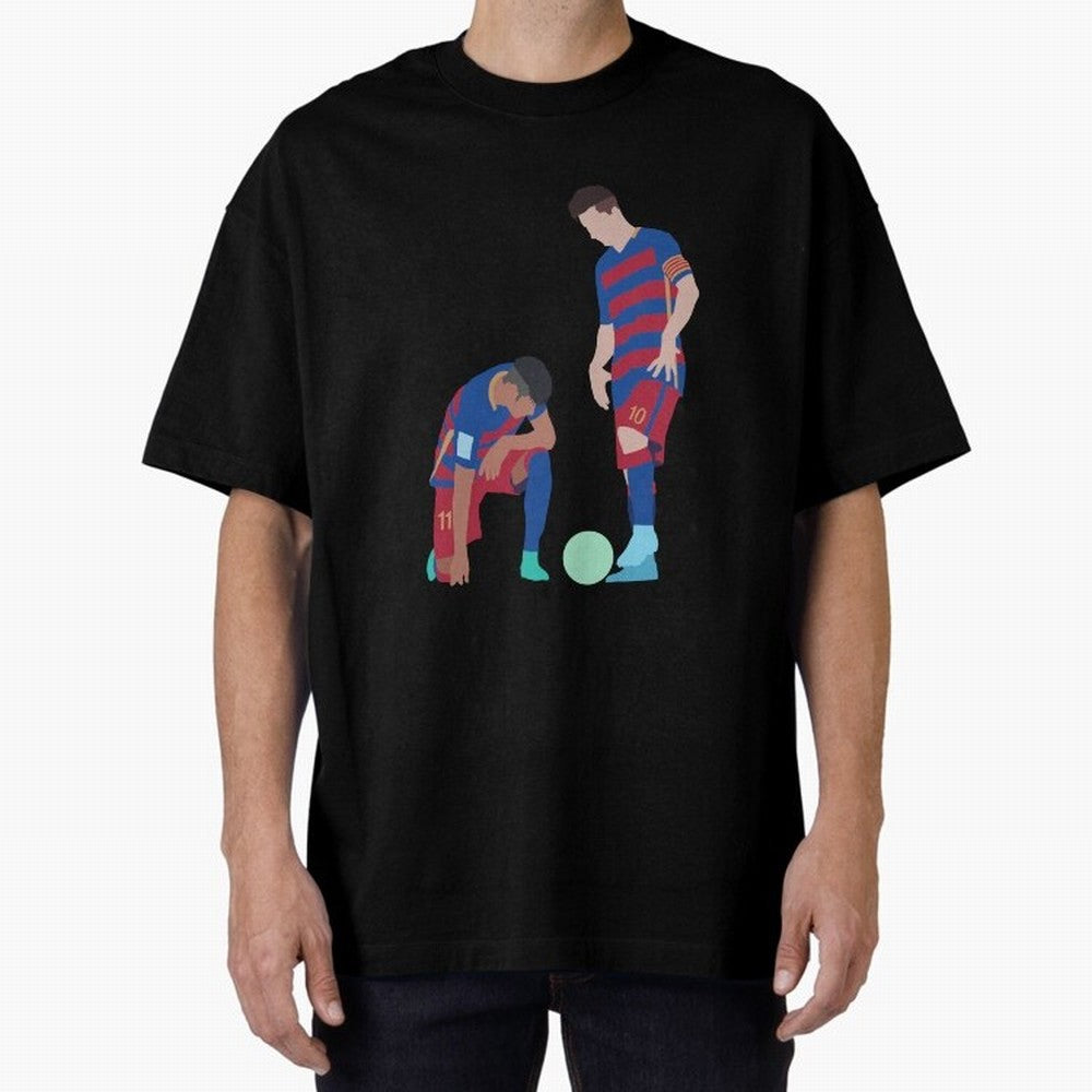 Messi and Neymar Football Free Kick Classic T-Shirt Honor the Football Icons of Match Day Hype around FIFA World Cup 2026 Group Stage, CR7 and Messi, Argentina and Brazil, Supporter Pride, Iconic Celebrations, Legendary Names and Global Match Day