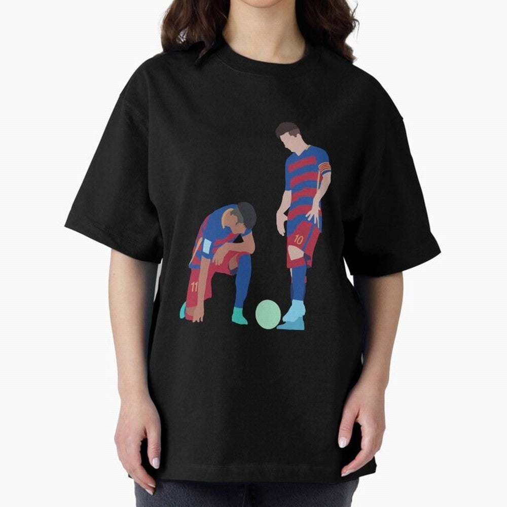 Messi and Neymar Football Free Kick Classic T-Shirt Honor the Football Icons of Match Day Hype around FIFA World Cup 2026 Group Stage, CR7 and Messi, Argentina and Brazil, Supporter Pride, Iconic Celebrations, Legendary Names and Global Match Day