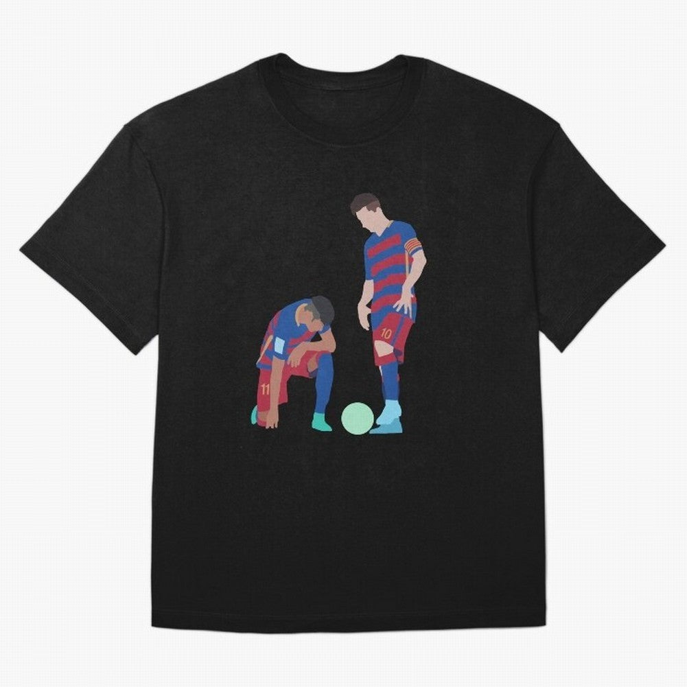 Messi and Neymar Football Free Kick Classic T-Shirt Honor the Football Icons of Match Day Hype around FIFA World Cup 2026 Group Stage, CR7 and Messi, Argentina and Brazil, Supporter Pride, Iconic Celebrations, Legendary Names and Global Match Day