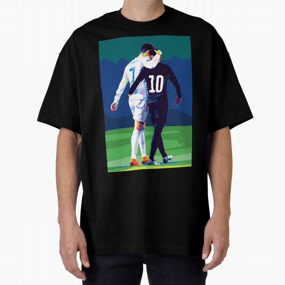 Ronaldo x Neymar Wpap Art Classic T-Shirt Join Supporters Worldwide for Match Day Hype around FIFA World Cup 2026, Haaland and Mbappe, Portugal, Spain and Germany, Football Festival Excitement, Trophy Ambitions, Country Rivalries and Star Player